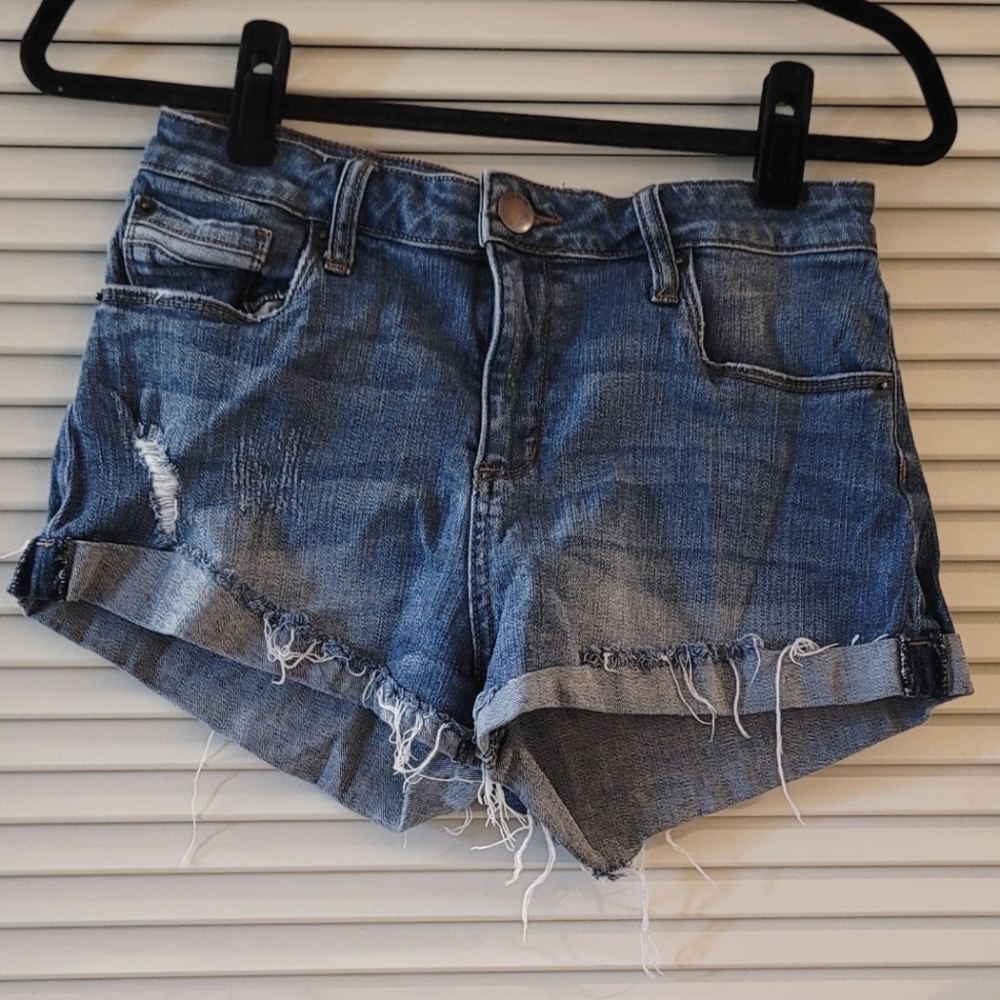 STS Blue- Denim Ripped/Distressed Jean Shorts With Functional Pockets